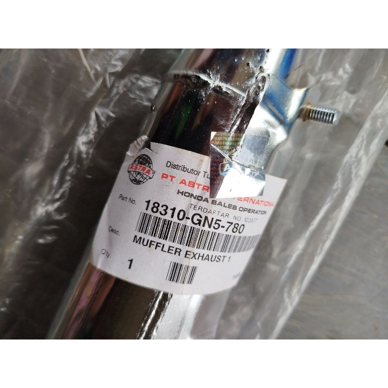 knalpot Astrea prima Original baru Kodepart 18310-GN5-780
