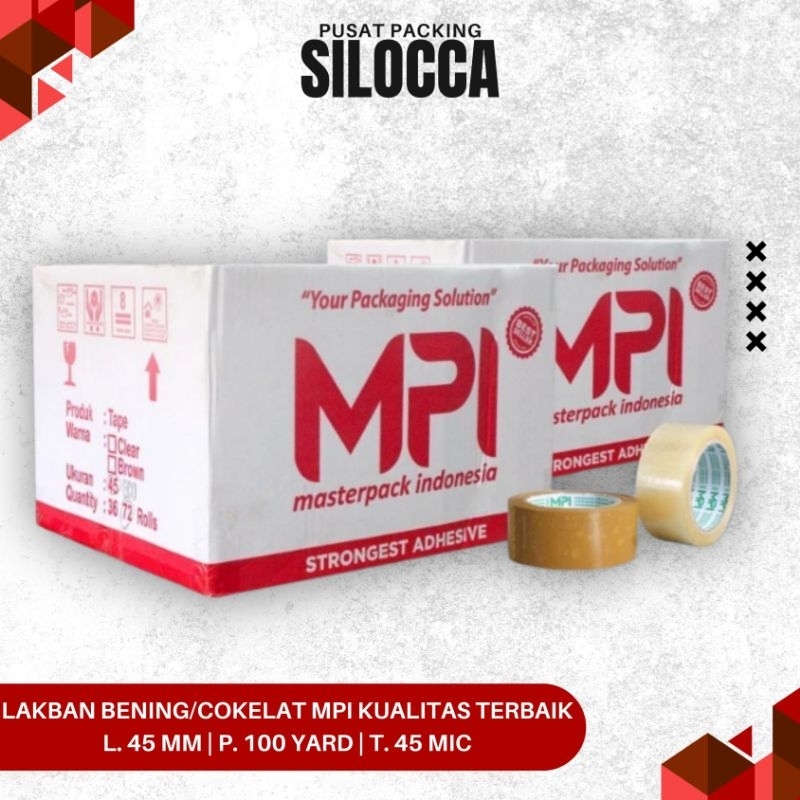 

1 KARTON ISI 72 LAKBAN BENING 100 YARD ECO X 45 MM MPI KUALITAS TERBAIK/SELOTIP/ISOLASI/SOLASI/TAPE