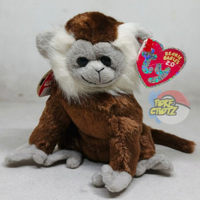 Boneka Ty Beanie Baby 2.0 Jungle The Monkey Tag plush 16cm