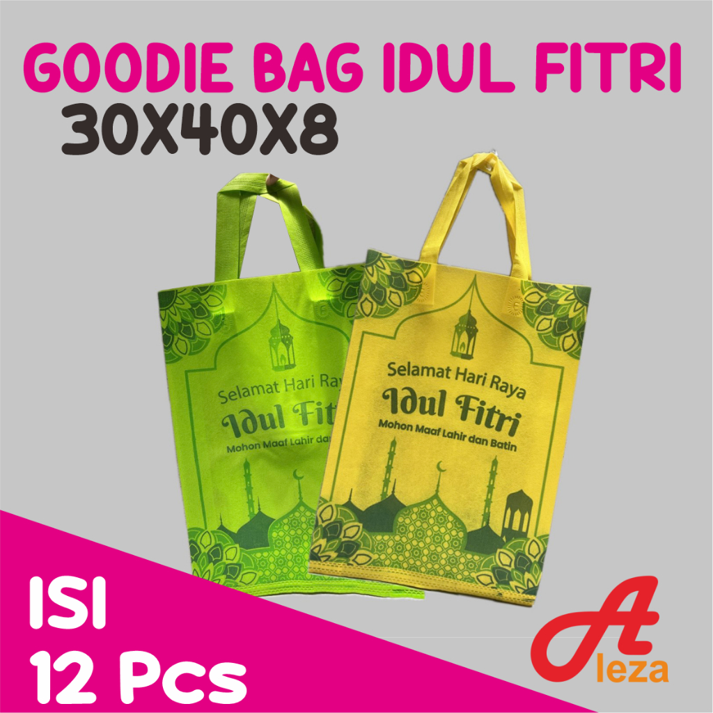 

12 pcs Godie bag idul fitri/Tas idul fitri/Tas spoundbon idul fitri uk 30x40