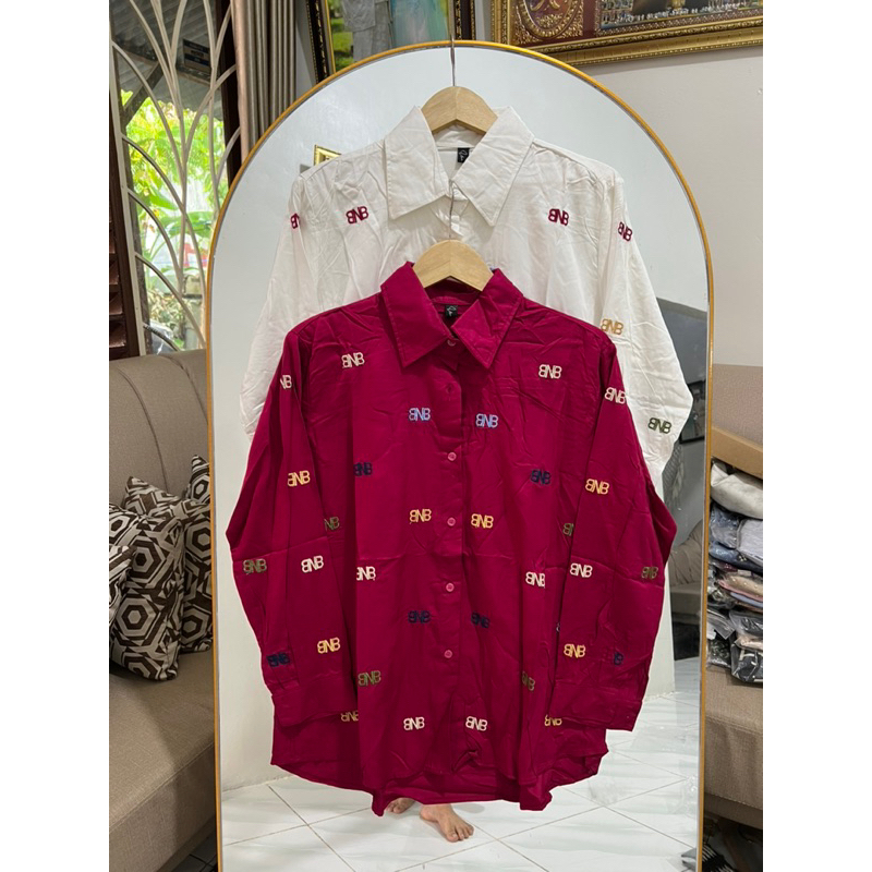 TERLARIS Kemeja katun Bordir BNB Lokal premium quality