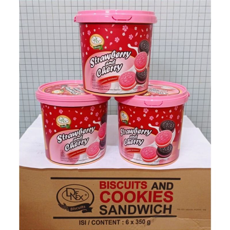 

Denex Strawberry dan Cherry Cookies Sandwich 350gr