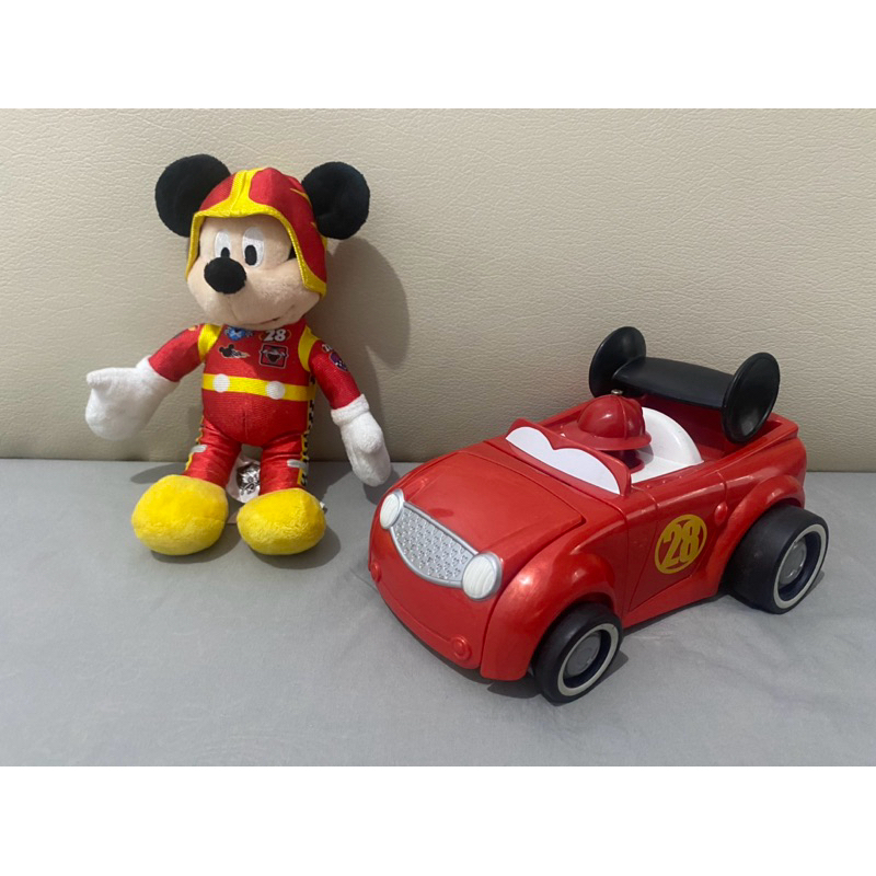 Boneka Mickey Racer dan Mobil Mickey Racer Mattel 2016 Elektrik