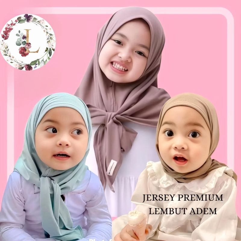 HIJAB INSTAN BABY - DEWASA BAHAN JERSEY COTTON MENUTUP DADA BISA KASUAL DAN SPORT PELENGKAP GAMIS DR
