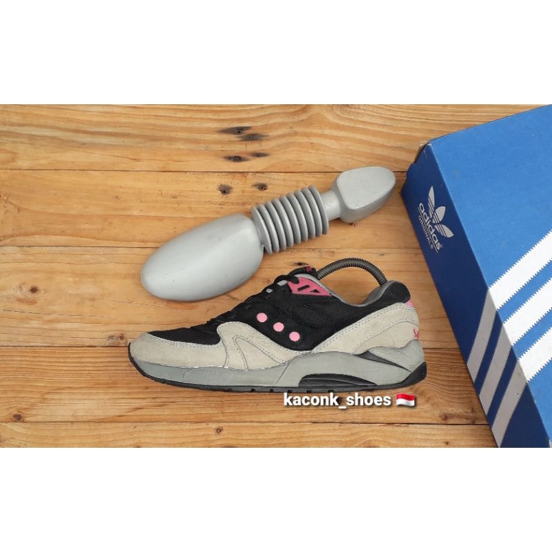 SEPATU CASUAL SNEAKERS RUNNING SAUCONY GRID BLACK HITAM ORIGINAL