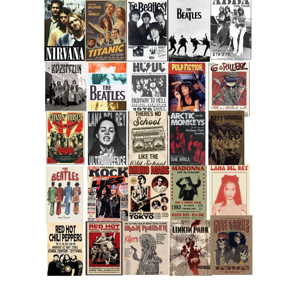 

sticker vintage isi 20 pcs