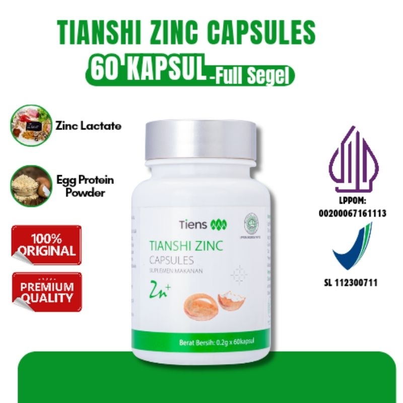 Tianshi Zinc Capsule, Penambah Nafsu Makan, Penggemuk Badan