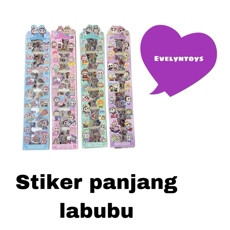 

Stiker Labubu Panjang Stiker Sanrio Little Pony Stiker Capybara (isi 20)