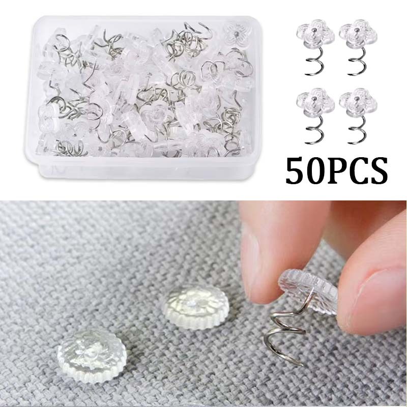Anti Geser Sprei Penjepit 50/100pcs Alat Penjepit Sprei Multifungsi Paku Payung Sarung Sofa Anti Ges