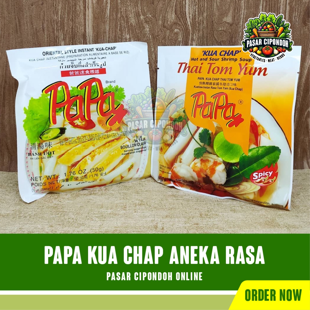 

Papa Kua Chap Aneka Rasa Oriental Style / Thai Tom Yum 50 gram 1 Pcs - Pasar Cipondoh Tangerang