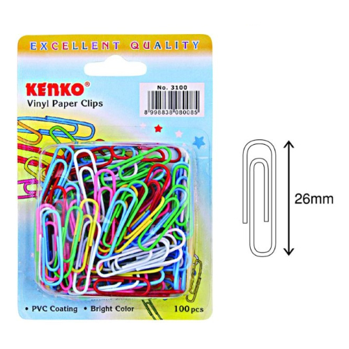 

Kenko - Paper Clip Klip Warna Warni Isi 100 No 3100