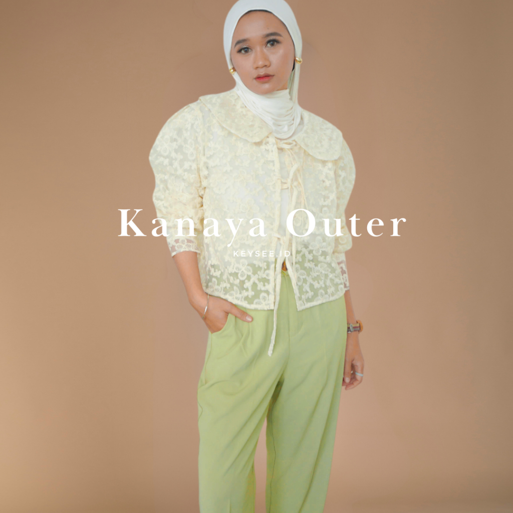 Kanaya Outer / Outer Brokat / Atasan Brokat Wanita - Keysee.id