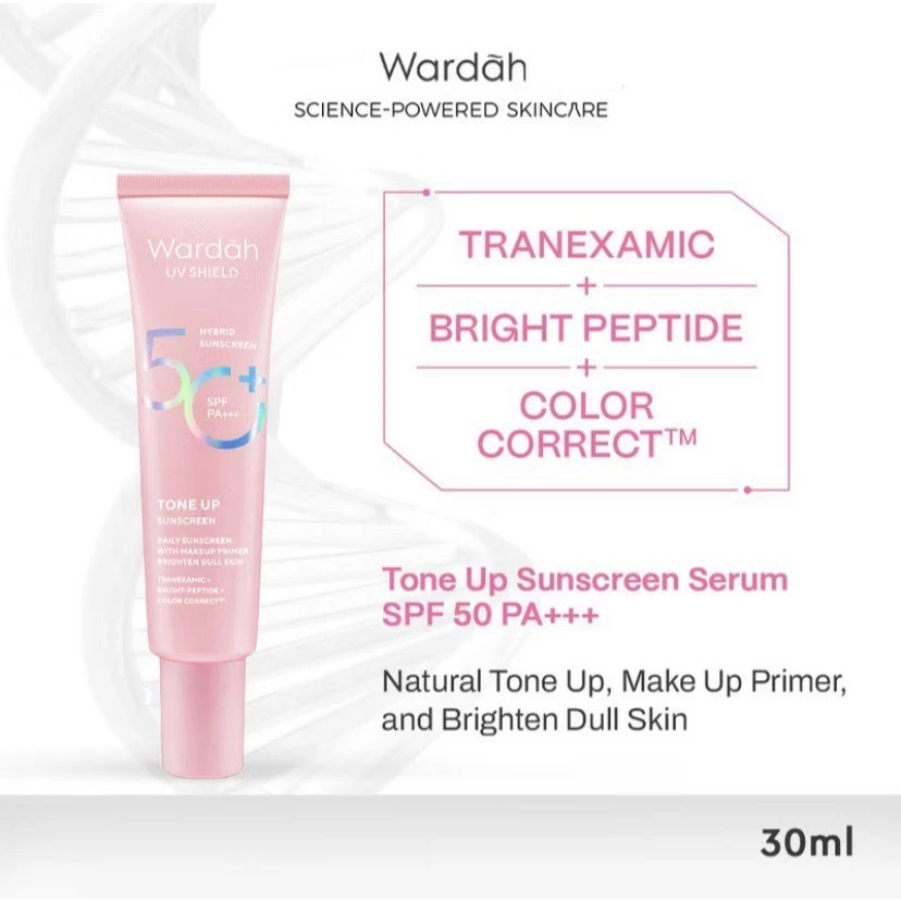 Wardah UV Shield Tone Up Sunscreen SPF 50+ PA+++ - Sunscreen Wajah