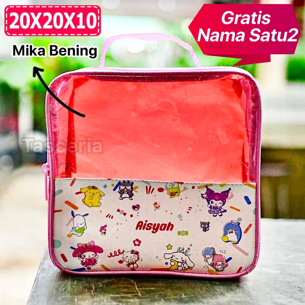 

Tas Mika Ulang Tahun Anak Custom Motif Sanrio
