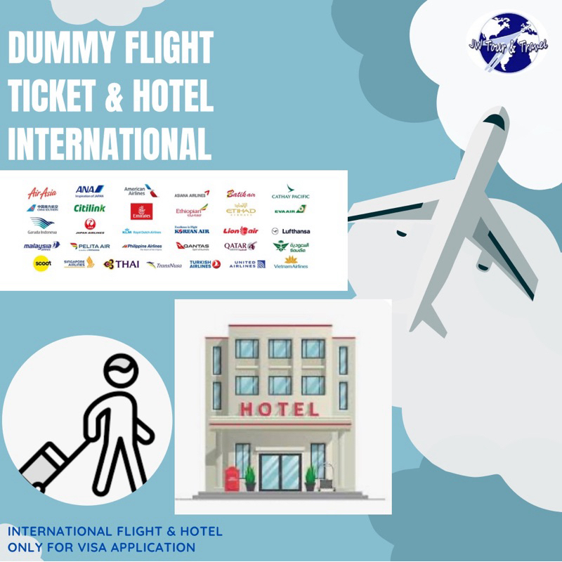 Jasa Pembuatan Dummy Ticket Tiket & Hotel Fiktif untuk keperluan Visa