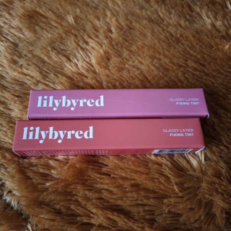 Lily By Red Glassy Layer Fixing Tint Lip Tint Lip Gloss Muscat Shower Lychee Coin Lilybyred