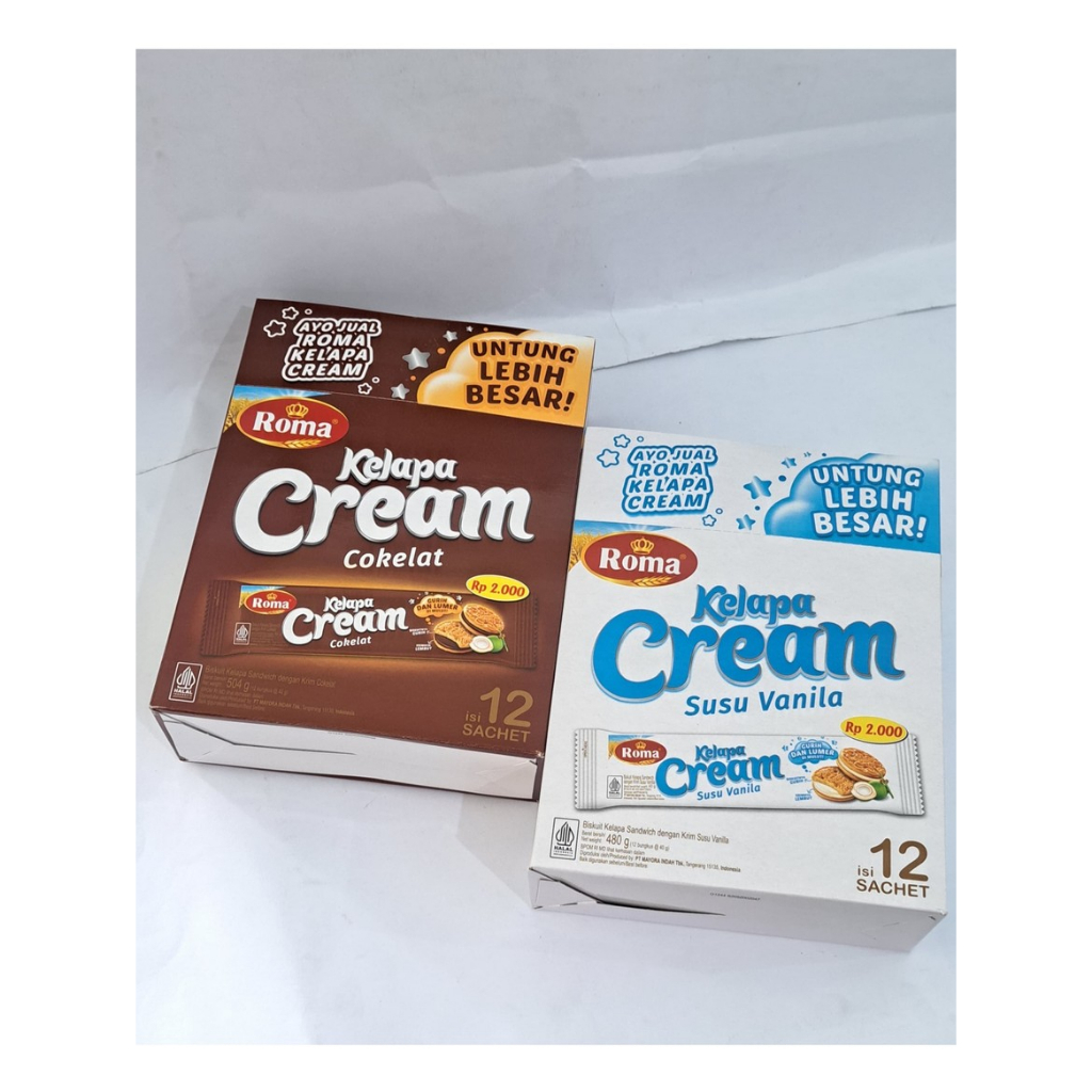 

Roma Kelapa Cream Cokelat 12 Sachet