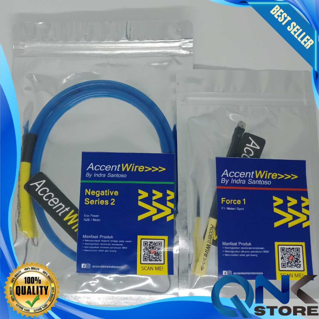 Accent Wire Performance 1 Set Koil Booster FORCE 1 + Negatif Motor Gen2 N2B AccentWire Kabel Setan