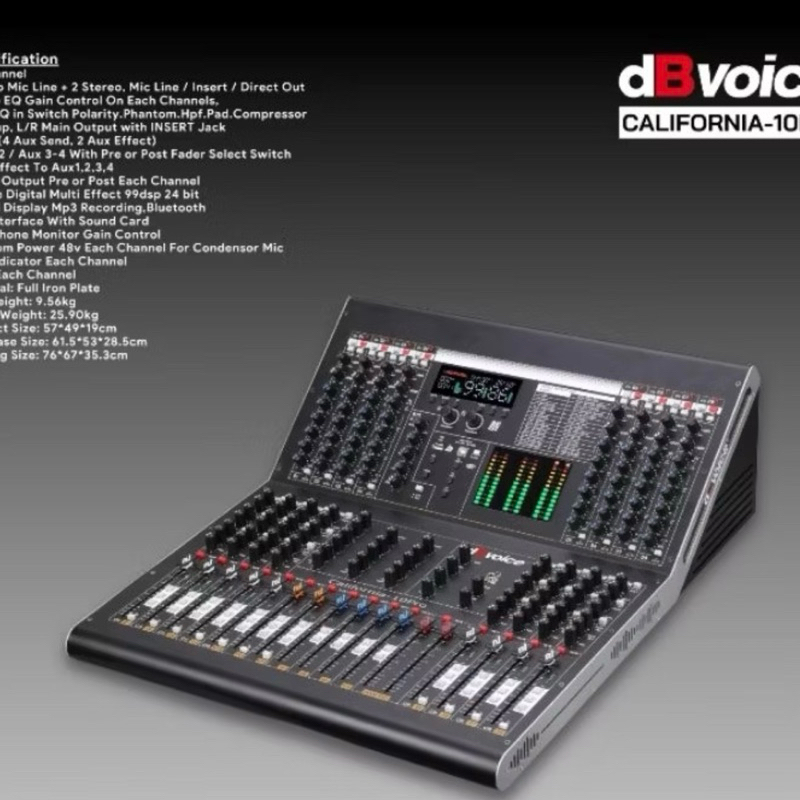 Mixer dBvoice california 10pro 10channel professional mixing console dB voice california10 pro