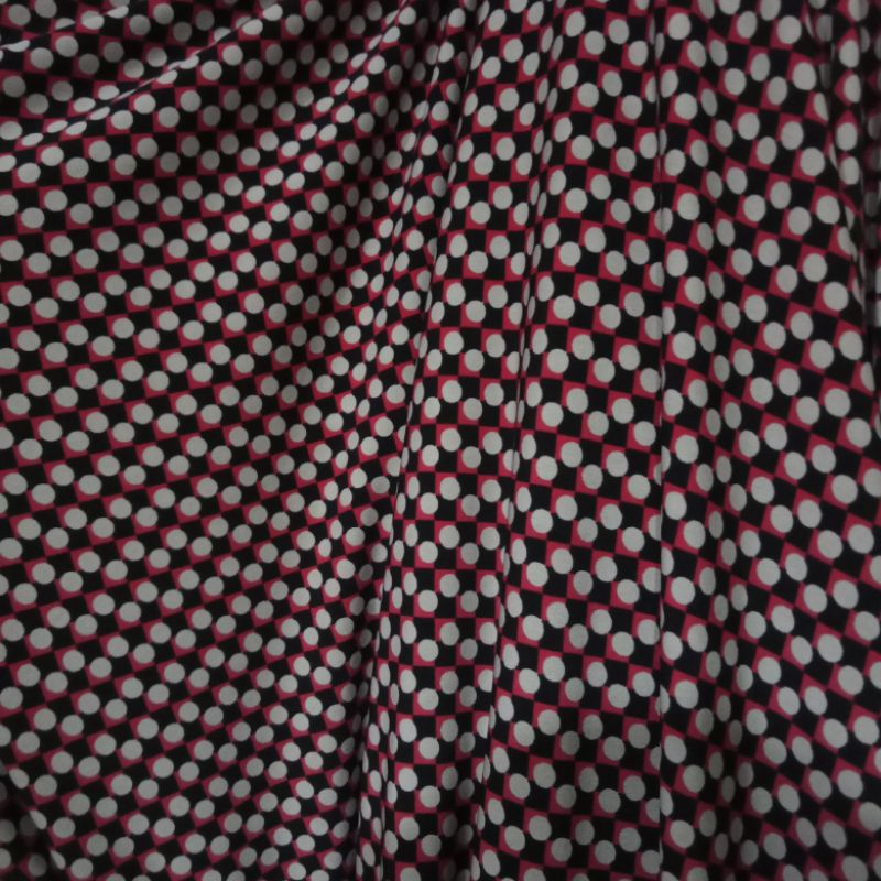 Kain - Kain Spandek Jersey Motif Polkadot Import - Kain Ity Jersey Korea - Kain Meteran Bc | Harga P