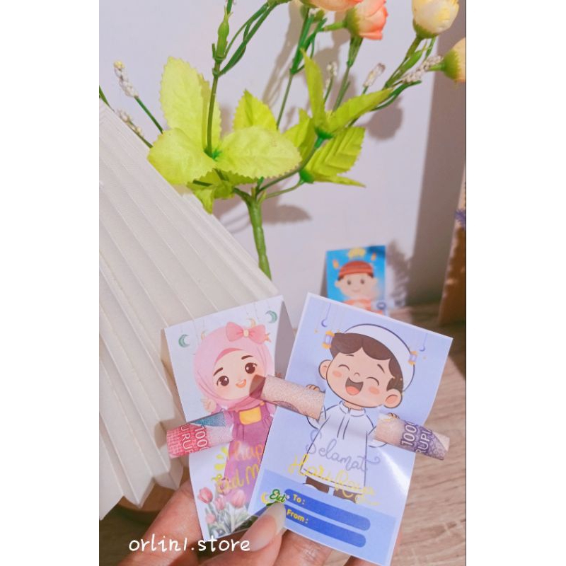 

angpao karakter anak uang gulung isi 10 pc