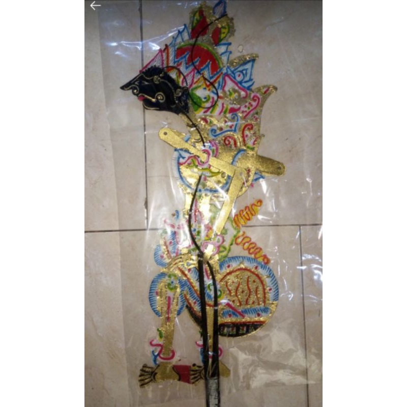 WAYANG KULIT PRABU BATARA KRESNA/KRESNA KUNING (73 cm)