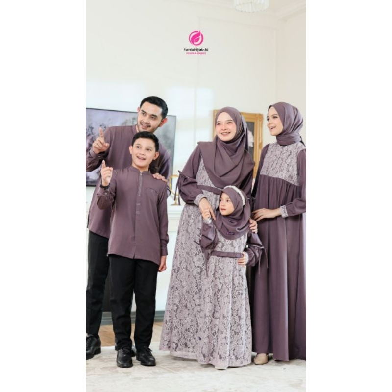 Sarimbit Terlaris Gamis Brukat Qamara by Fania Hijab