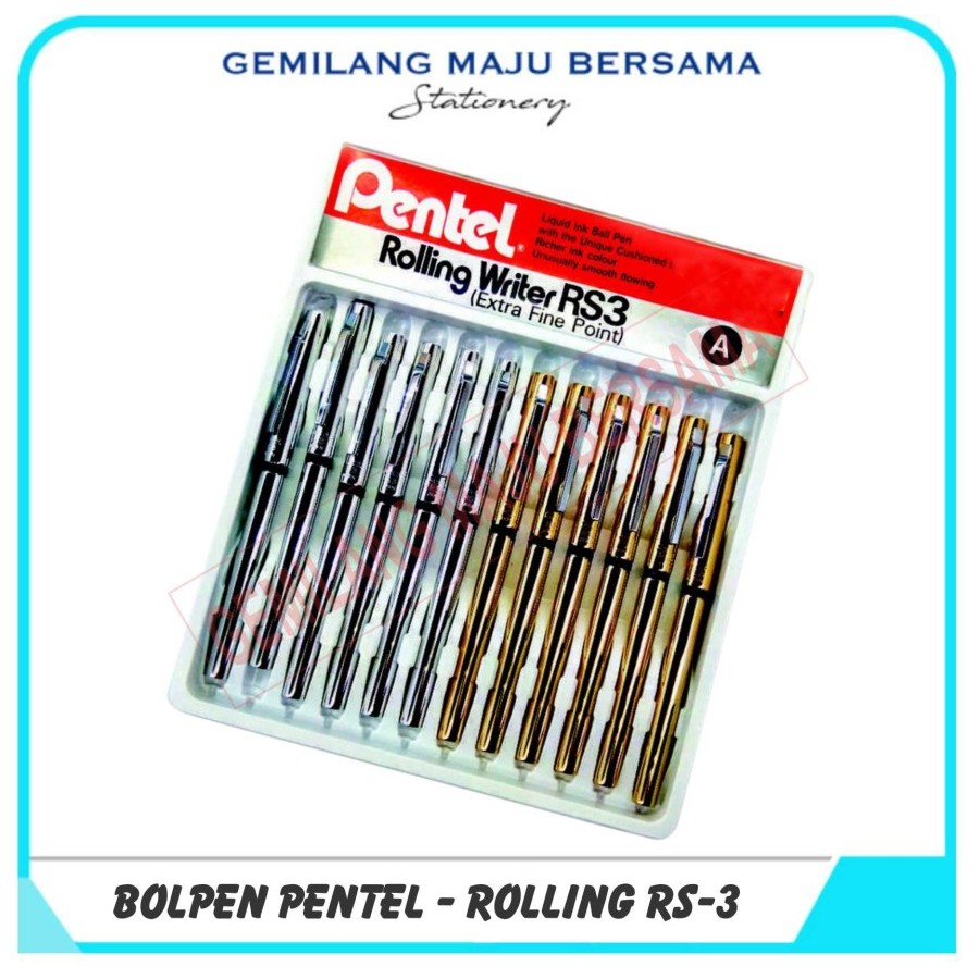 

Bolpen Pentel RS-3 Gold & Silver (Harga Per Buah)