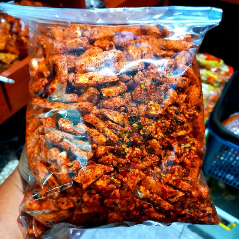 

Basreng Pedas Daun jeruk 1kg cikruh bumbu melimpah