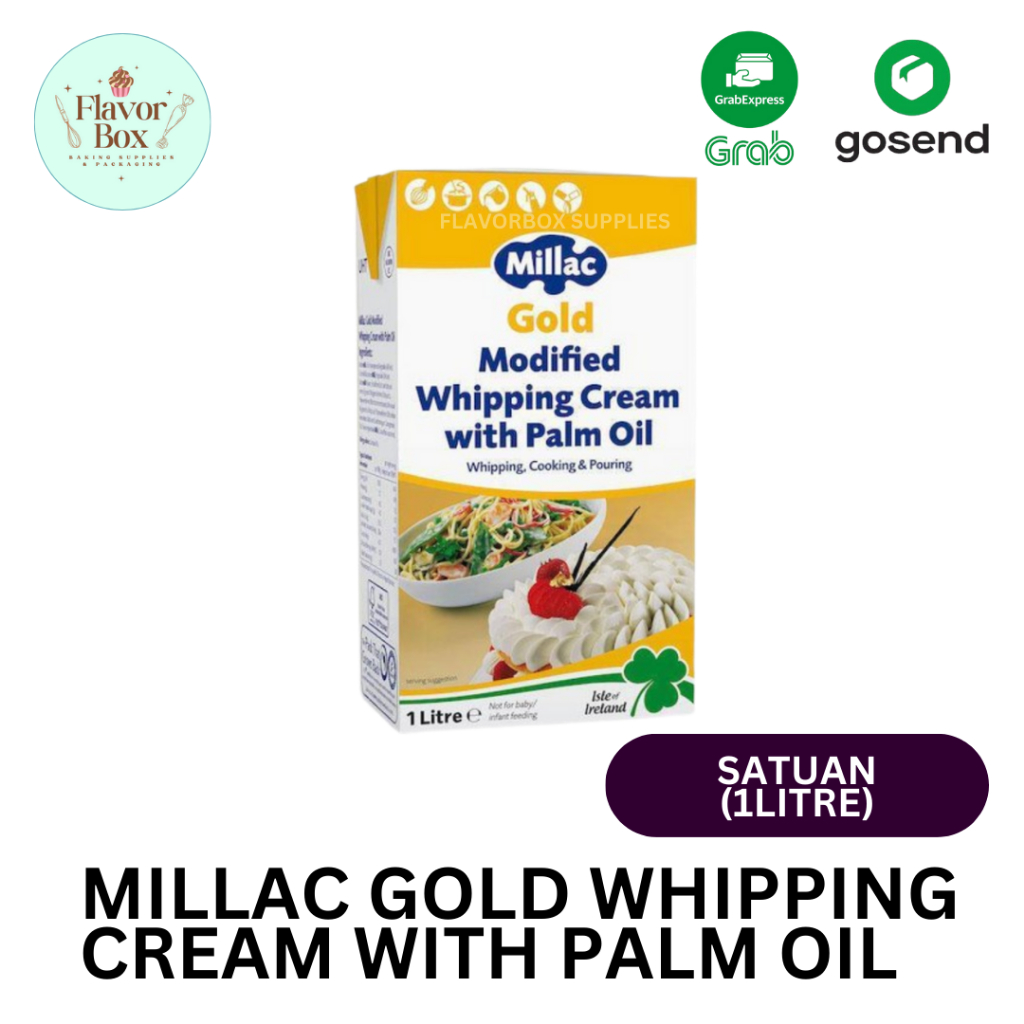 

Milac Gold whipping cream cooking cream pouring kirim instant only / SATUAN (1 LITRE)