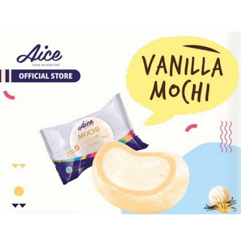 

AICE ICE CREAM MOCHI VANILA ISI 40 PCS