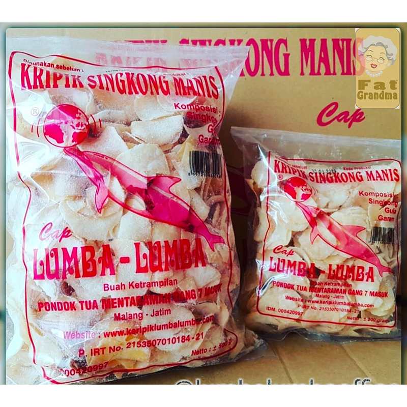 

Keripik Kripik Singkong cap Lumba Lumba Lumbalumba rasa Manis Asin Asli Malang