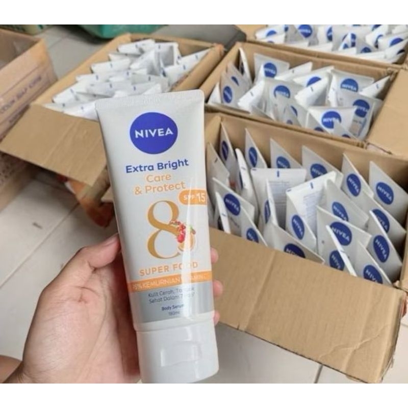 AN Handbody Nivea Extra Bright Care&Ptotect 180 Ml (24Pcs)