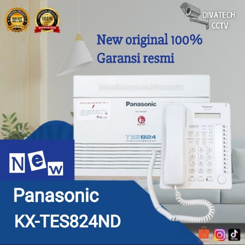 Panasonic PABX KX-TES824ND 8 line 24 ext /New Garansi resmi original 100%