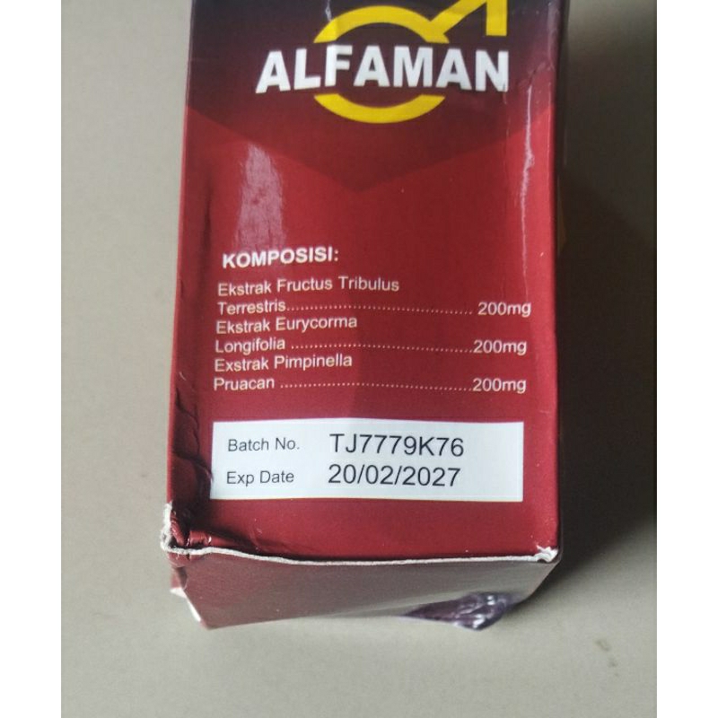 Alfaman ori produk herbal stamina pria