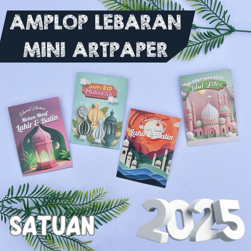 

[Berhadiah THR] [SATUAN] AMPLOP LEBARAN MINI ARTPAPER 100GR | UKURAN 7,3x10CM | AMPLOP LEBARAN MURAH