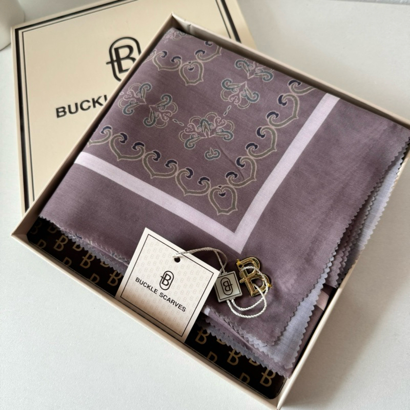 GANOLDRA - HIJAB BUCKLE SCARVES BOX MOTIF / HIJAB MOTIF PREMIUM BUCKLE SCARVES AZARA SUPERFASHION