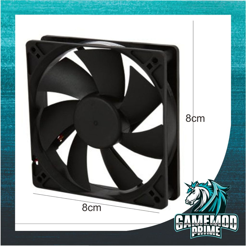 Fan Case 8cm HITAM / fan PC case 8cm hitam / fan casing 8 cm hitam