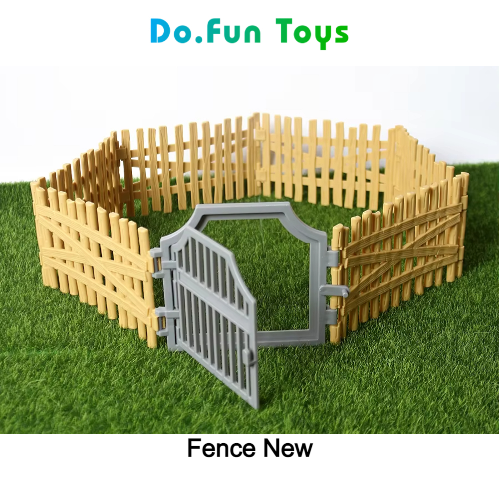 Mainan Miniatur Diorama Pagar Kandang Hewan Dengan Pintu / Animal Fences