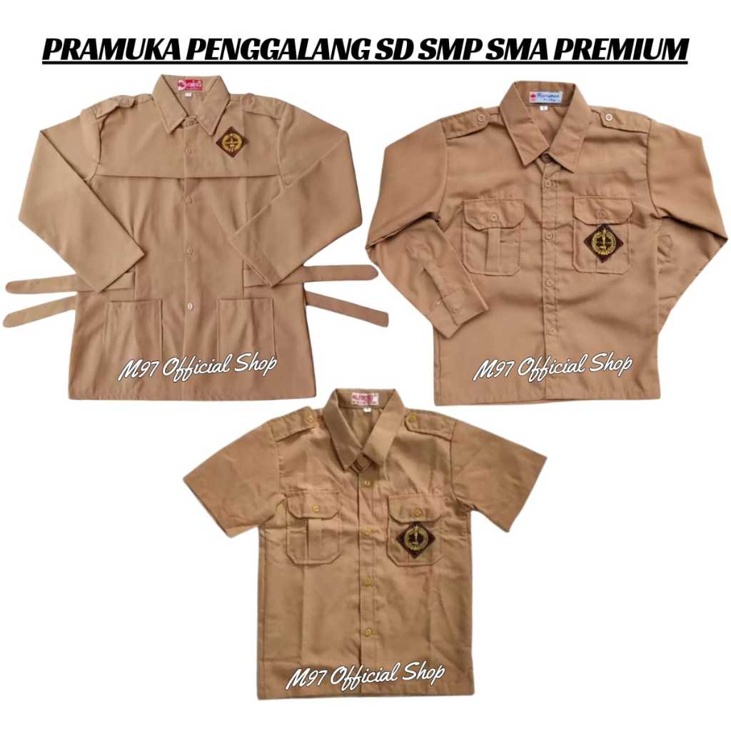 Baju Pramuka Penggalang Laki Laki Baju Pramuka Penggalang Putri Seragam Sekolah Pramuka SD SMP SMA