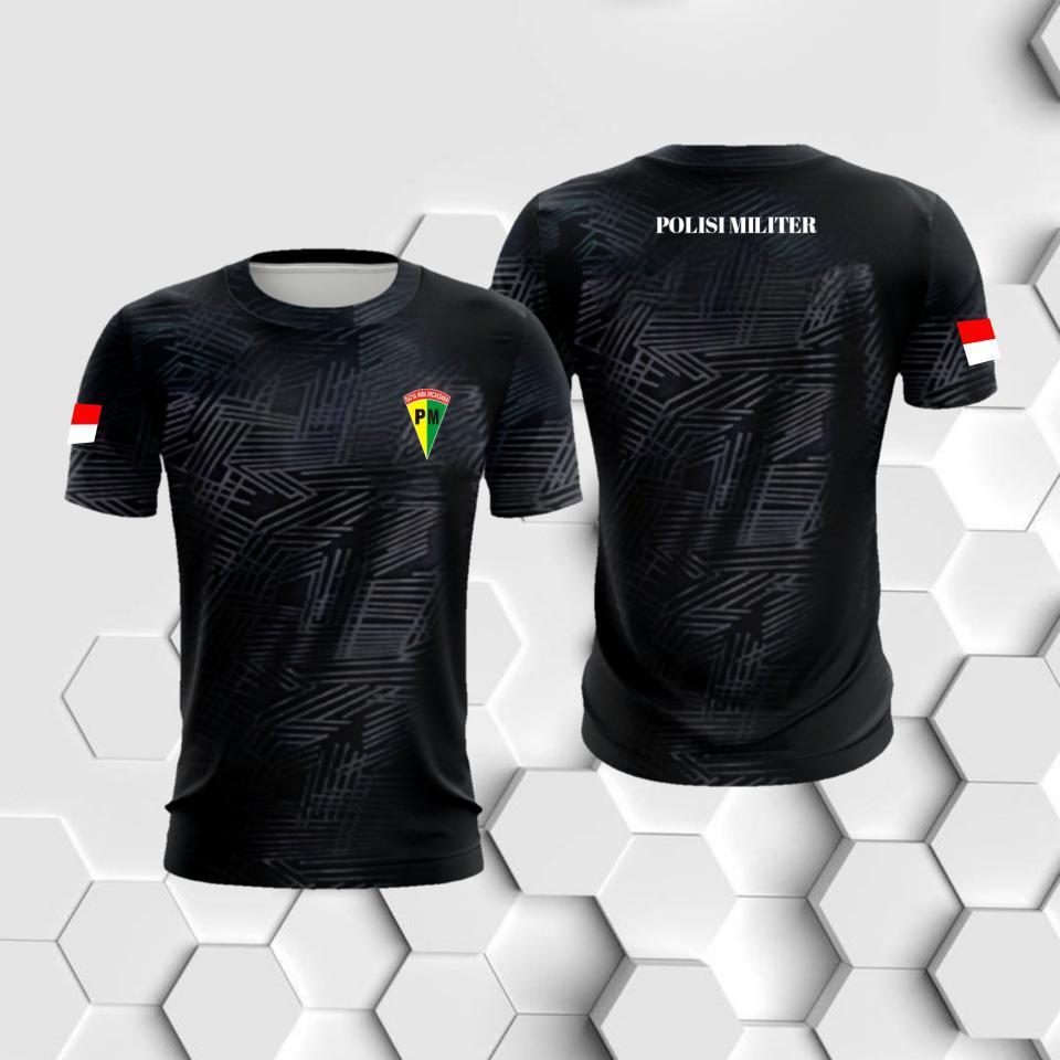Kaos Polisi Militer/ Kaos Polisi Militer  Bahan Dryfit Embos / Kaos jersey Polisi Militer
