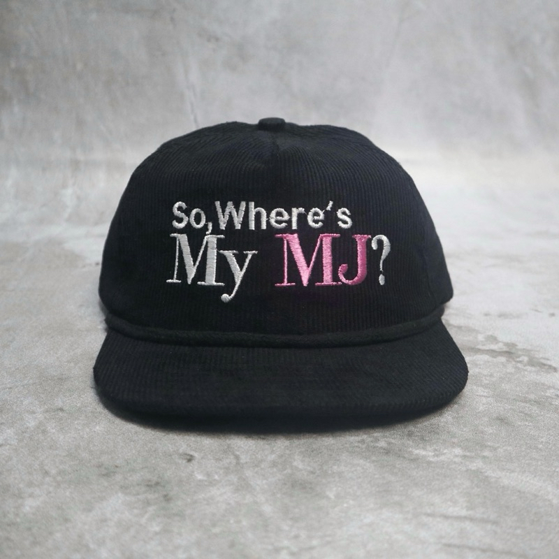 Rope Hat MJ Corduroy Black Topi Rope Hat Corduroy Hitam DeepNeve