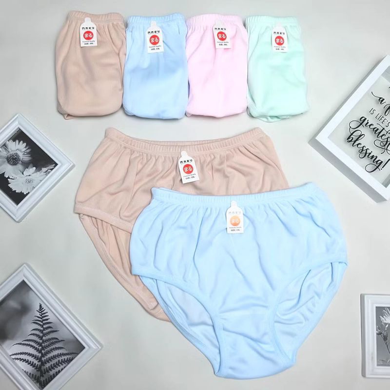 6 Pcs Celana Dalam Wanita Dewasa Polos / CD Wanita Dewasa / Cangcut Wanita Dewasa Polos Berkualitas