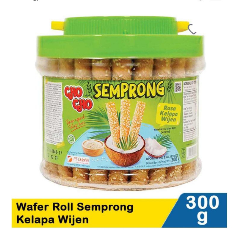 

Cho Cho Wafer Roll Semprong Kelapa Wijen 300 g