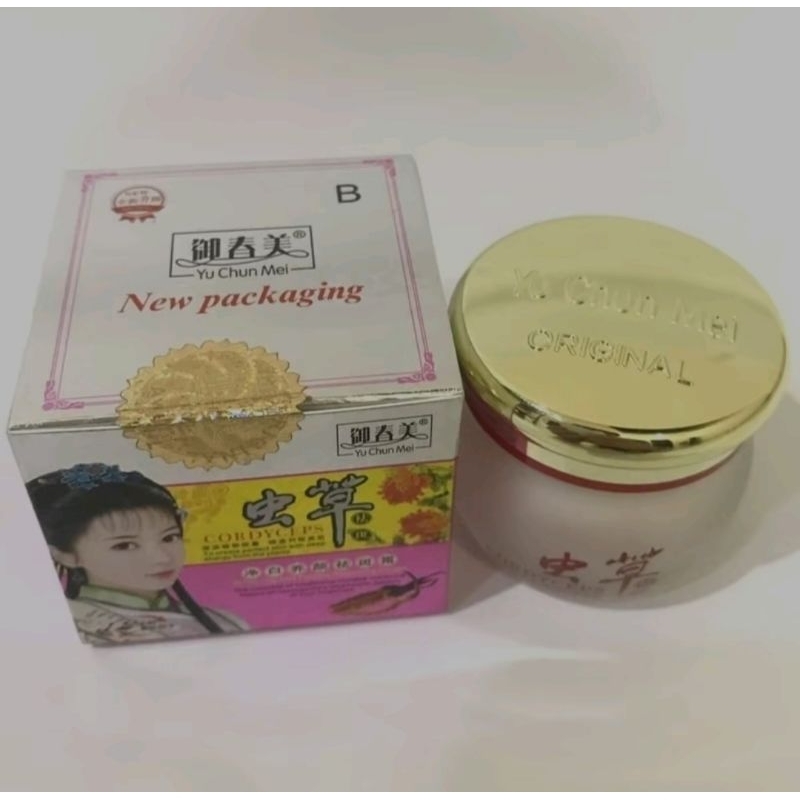 BEDAK CORDYCEPS CREAM YU CHUN MEI ASLI ORIGINAL - DARI HERBAL TIONGKOK(malam)