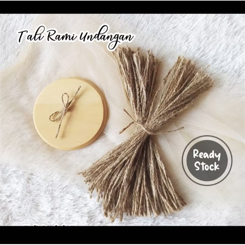 

tali goni 10 pcs untuk souvenir, tali rami 25cm