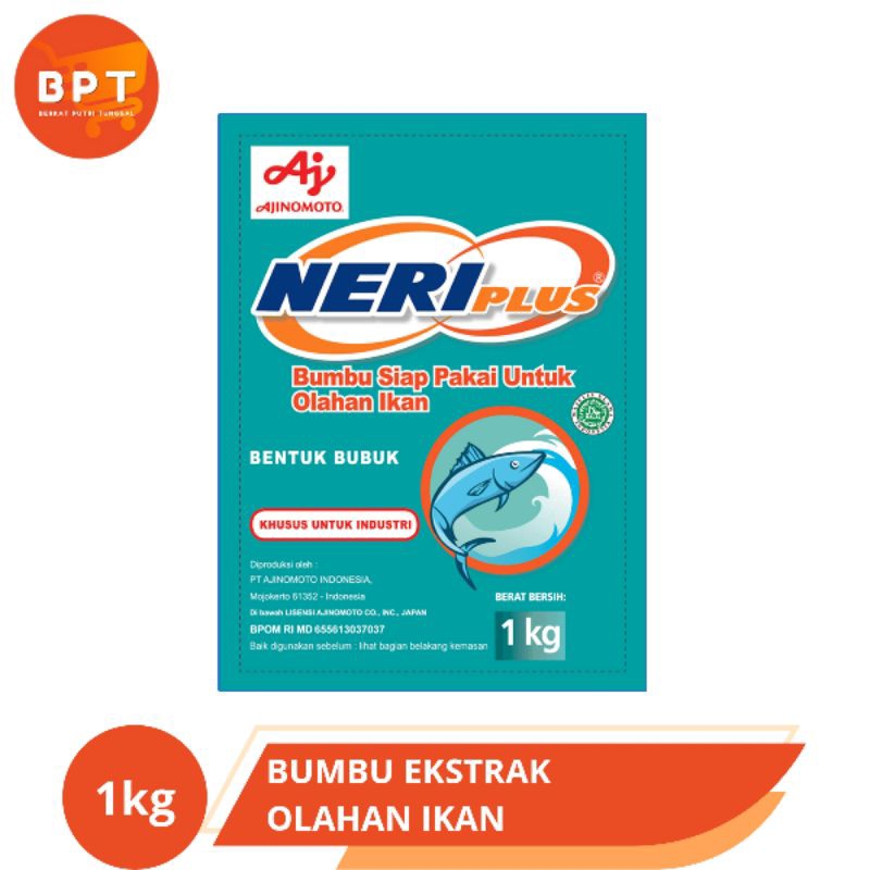 

Neriplus Ajinomoto 1 kg (Bumbu Ekstrak Rasa Ikan)