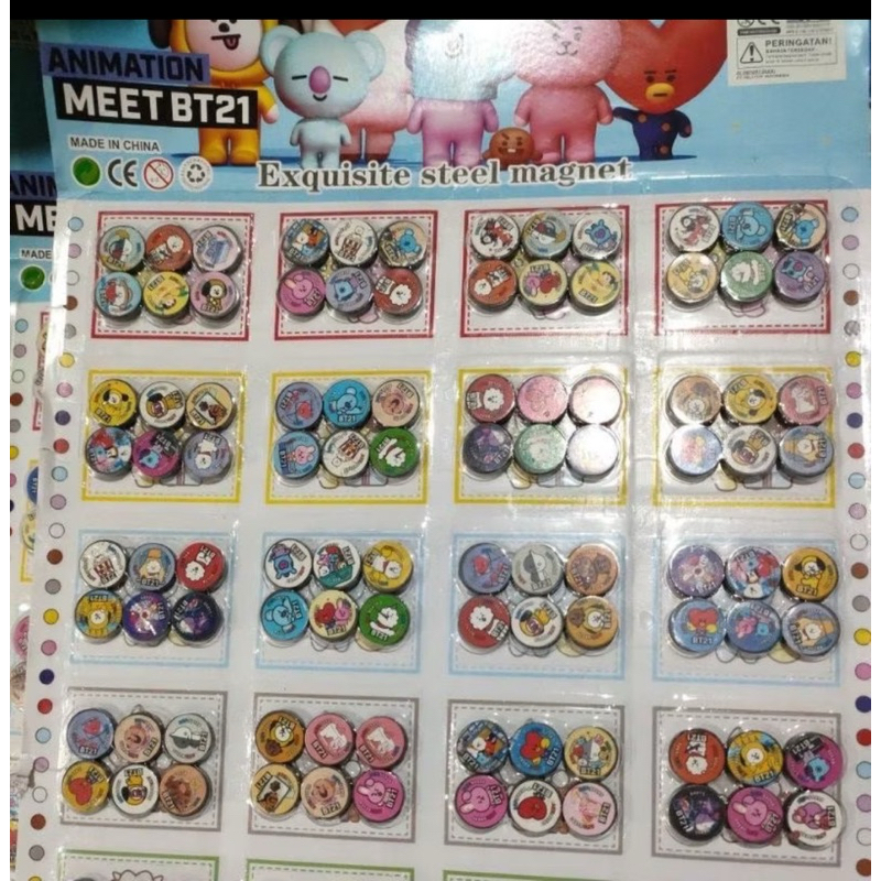 Magnet Kancing Mainan Magnet Bulat Bentuk Kancing