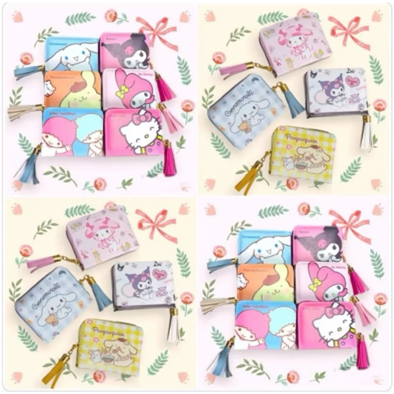 Dompet Koin Karakter Kuromi Labubu Dompet koin dan Card Dompet Resleting Wanita