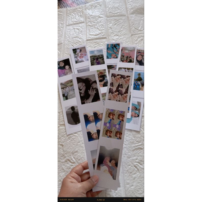 Cetak foto strip susun